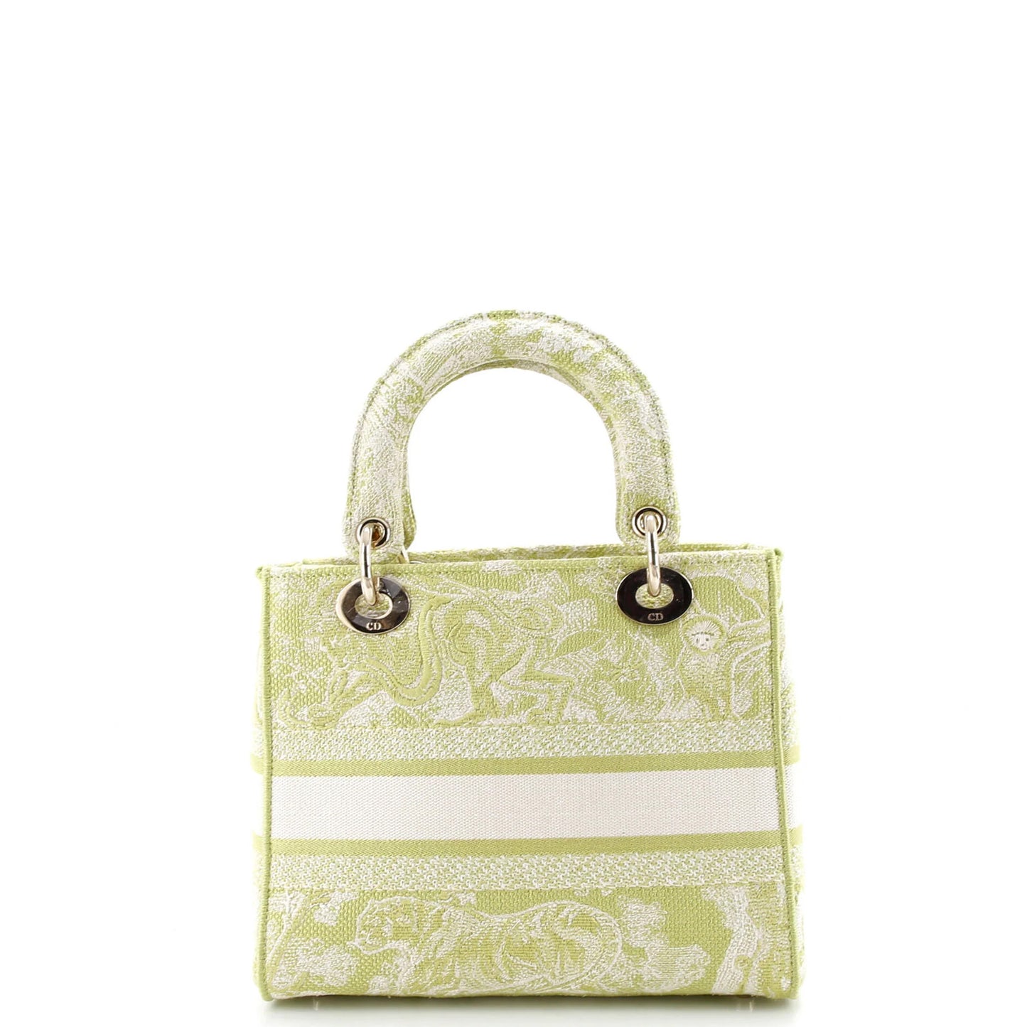 Christian Dior Toile De Jouy Lady D-Lite Bag Embroidered Canvas