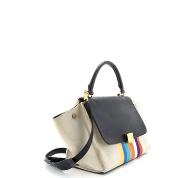 Celine Multicolor Trapeze Bag Leather And Felt Medium