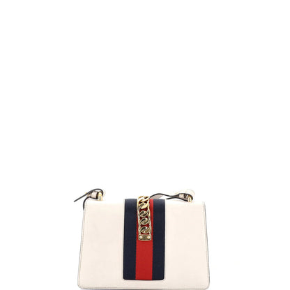 Gucci Sylvie Shoulder Bag Embroidered Leather Small