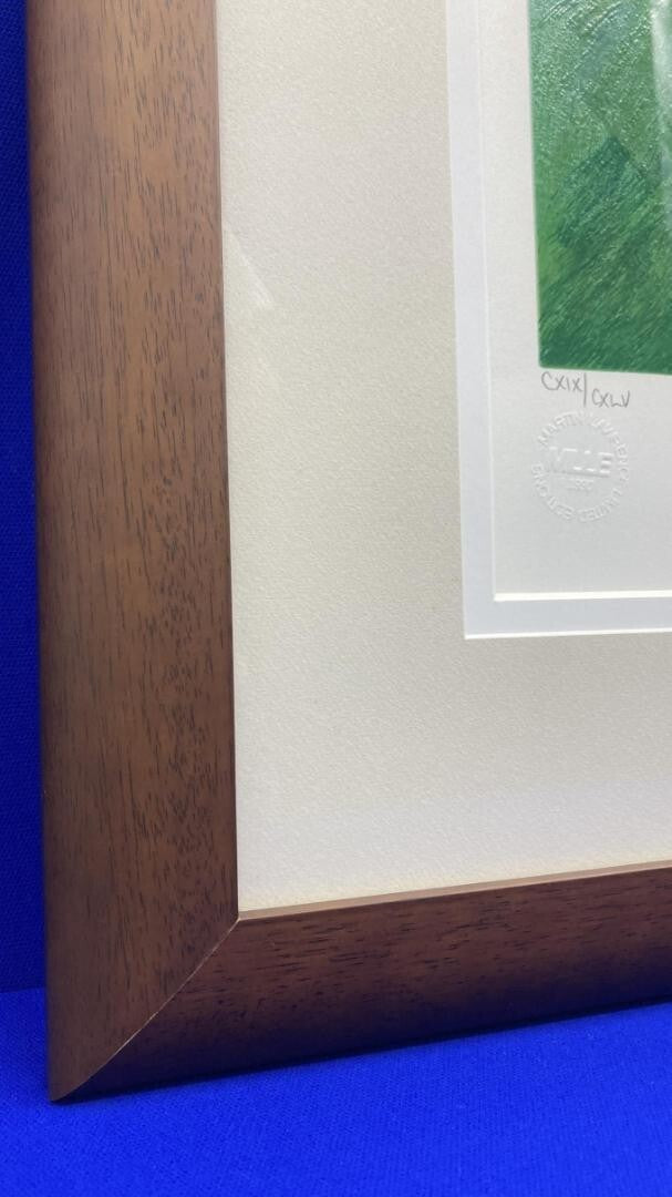 Mark King Uk Print Golf Series Patting Green Signed Edition Silkscreen Framed