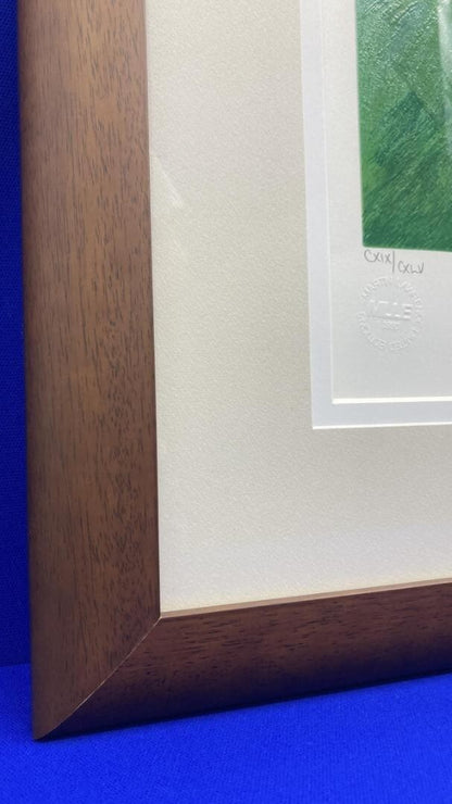 Mark King Uk Print Golf Series Patting Green Signed Edition Silkscreen Framed