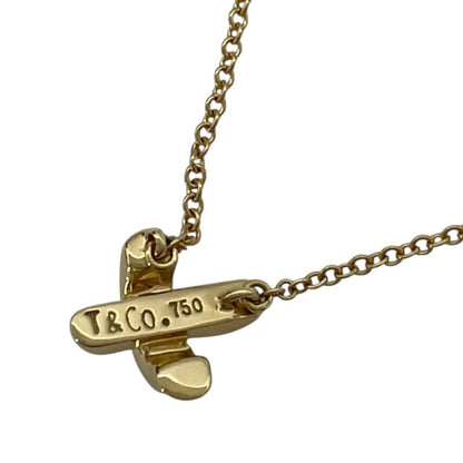 Tiffany & Co. Cross Stitch Necklace Gold 750