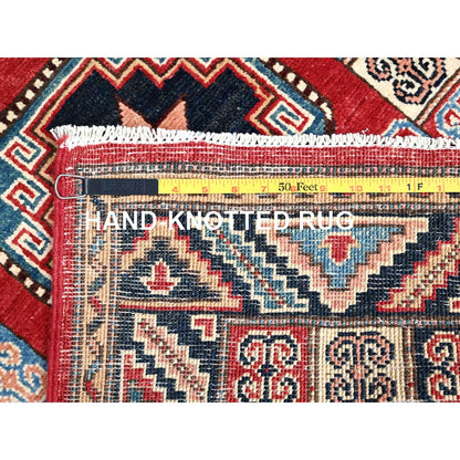 2'8"X9'9" Bolero Red Special Kazak 100% Wool Hand Knotted Runner Rug