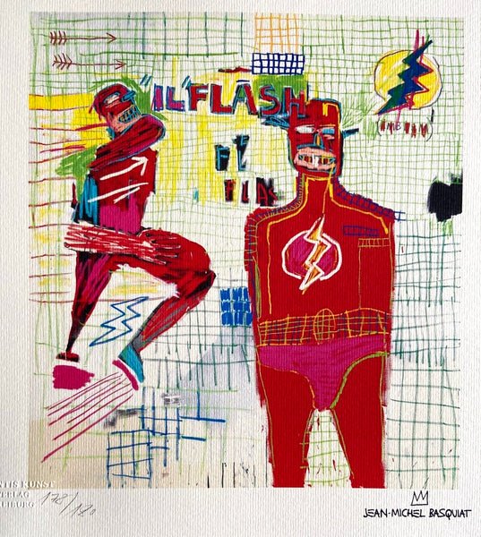 Jean-Michel-Basquiat Lithograph Coa Signed &