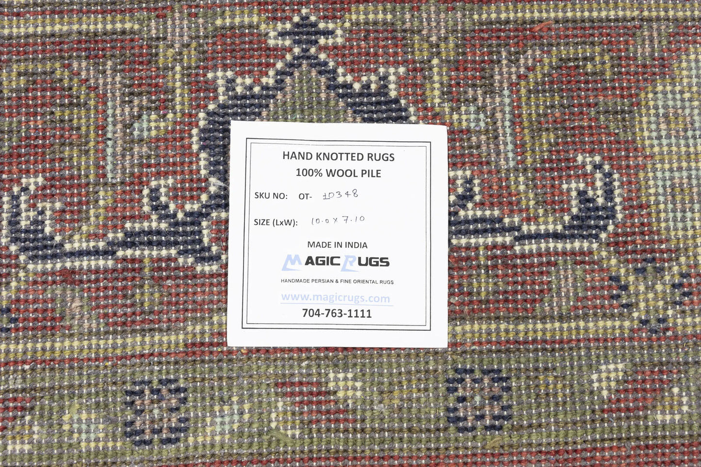 Handmade Scarlet Red Traditional Wool Heriz