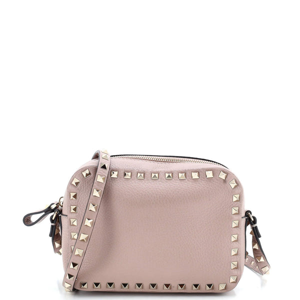 Valentino Garavani Rockstud Camera Crossbody Bag Leather
