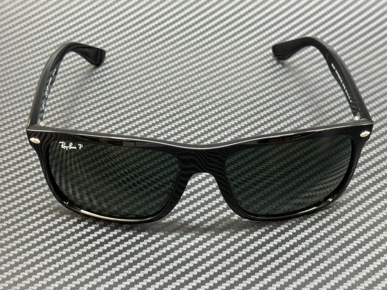 Ray Ban Rb4547 601 58 Black Green Polarized Unisex 57 Mm Sunglasses