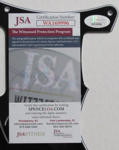 Def Leppard Joe Elliott/Phil Collen Signed/Autographed Guitar Pick Guard Jsa 583