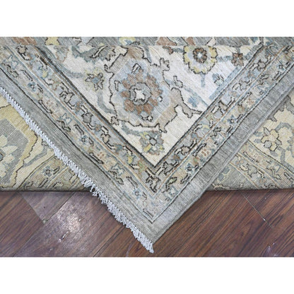 8'3"X10'5" Ultimate Gray Fine Aryana Peshawar Heris Oriental Rug