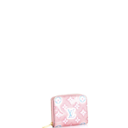 Louis Vuitton Zippy Coin Purse Valentine Neon Monogram Vernis