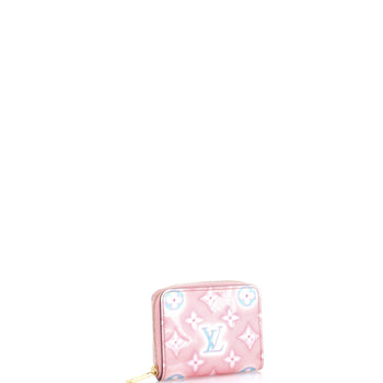 Louis Vuitton Zippy Coin Purse Valentine Neon Monogram Vernis