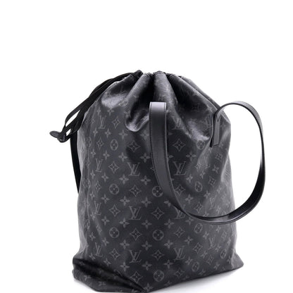 Louis Vuitton Cabas Light Drawstring Bag Monogram Eclipse Canvas