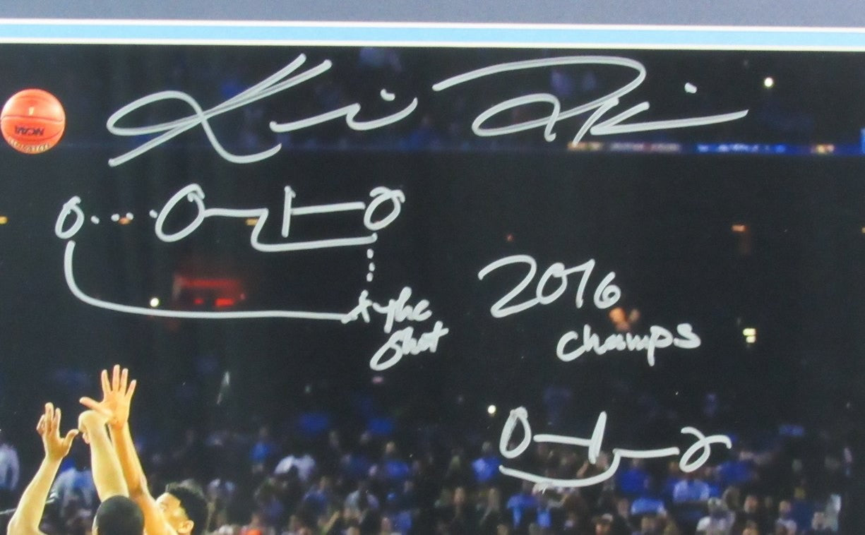 Kris Jenkins Autographed 2016 The Shot 16X20 Photo Villanova Framed Jsa 184959