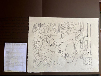 Henri Matisse Lithograph 1960 Coa Signed Numbered By Hand Stamp