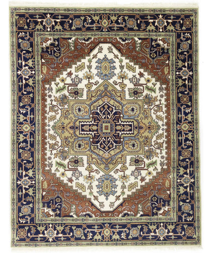 8X10 Ft Heriz Serapi Oriental Rug Traditional