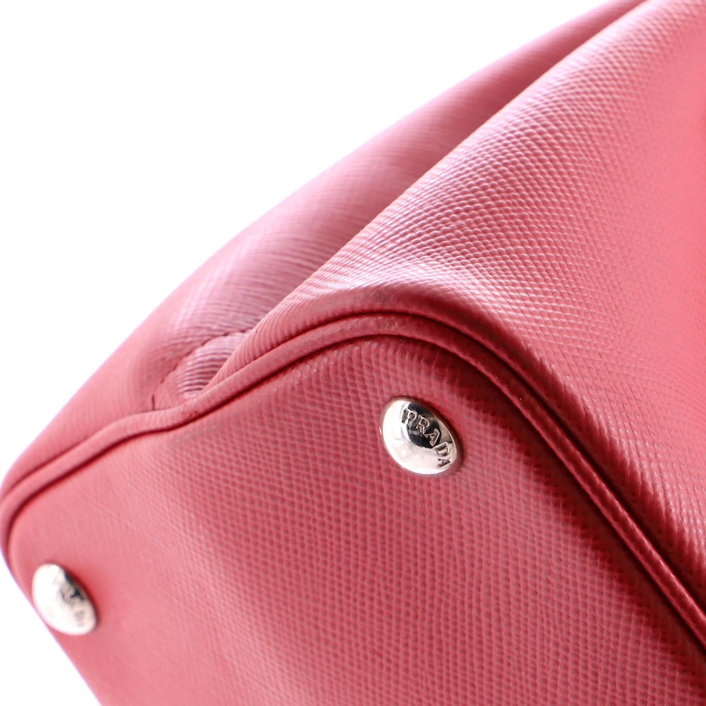 Prada Half Flap Double Turn Lock Satchel Saffiano Leather Medium