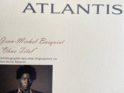 Jean-Michel Basquiat Lithograph Signed Numbered COA by Hand