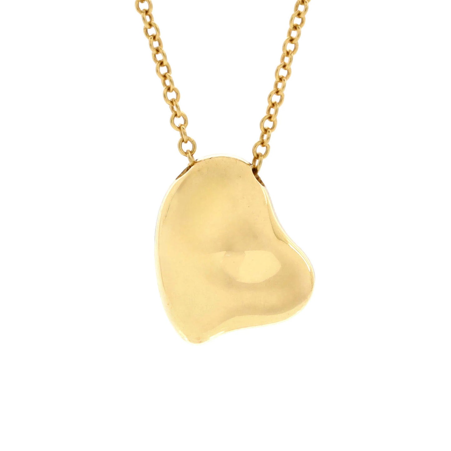 Tiffany & Co. Elsa Peretti Full Heart Necklace 18K Yellow Gold