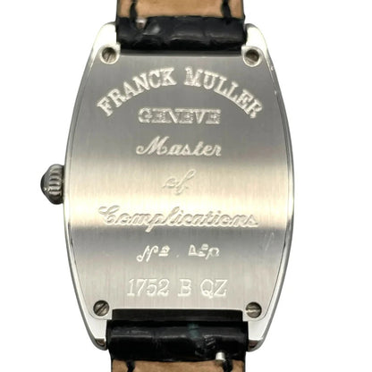 Franck Muller Tonneau Curvex 1752Bqz Silver Ss/Leather Strap Quartz