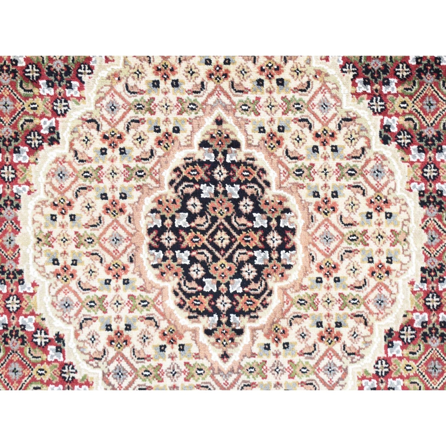 5'X12'9" Red Tebraz Mahi Pure Wool Hand Knotted Gallery Wide Runner Rug