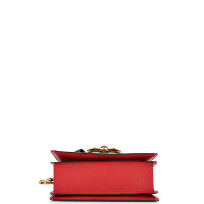 Gucci Queen Margaret Top Handle Bag Gg Coated Canvas With Leather Small