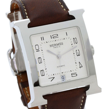 Hermes H Watch Watches Hh2.810 Stainless Steel/Leather