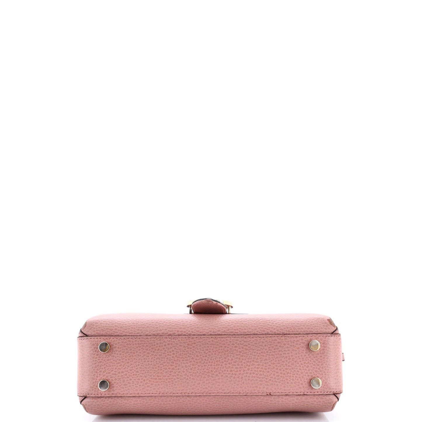 Gucci Interlocking Top Handle Bag Leather Medium