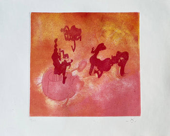 Roberto Sebastian Matta Engraving Hand Signed Numbered In Pencil