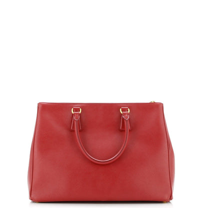 Prada Double Zip Lux Tote Saffiano Leather Large