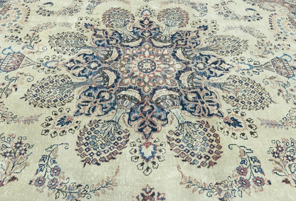 9'6X12'8 Ft Antique Distressed Stone-Washed