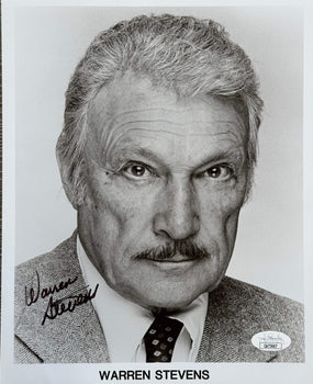 Warren Stevens Autographed 8X10 Celebrity Photo (Jsa)