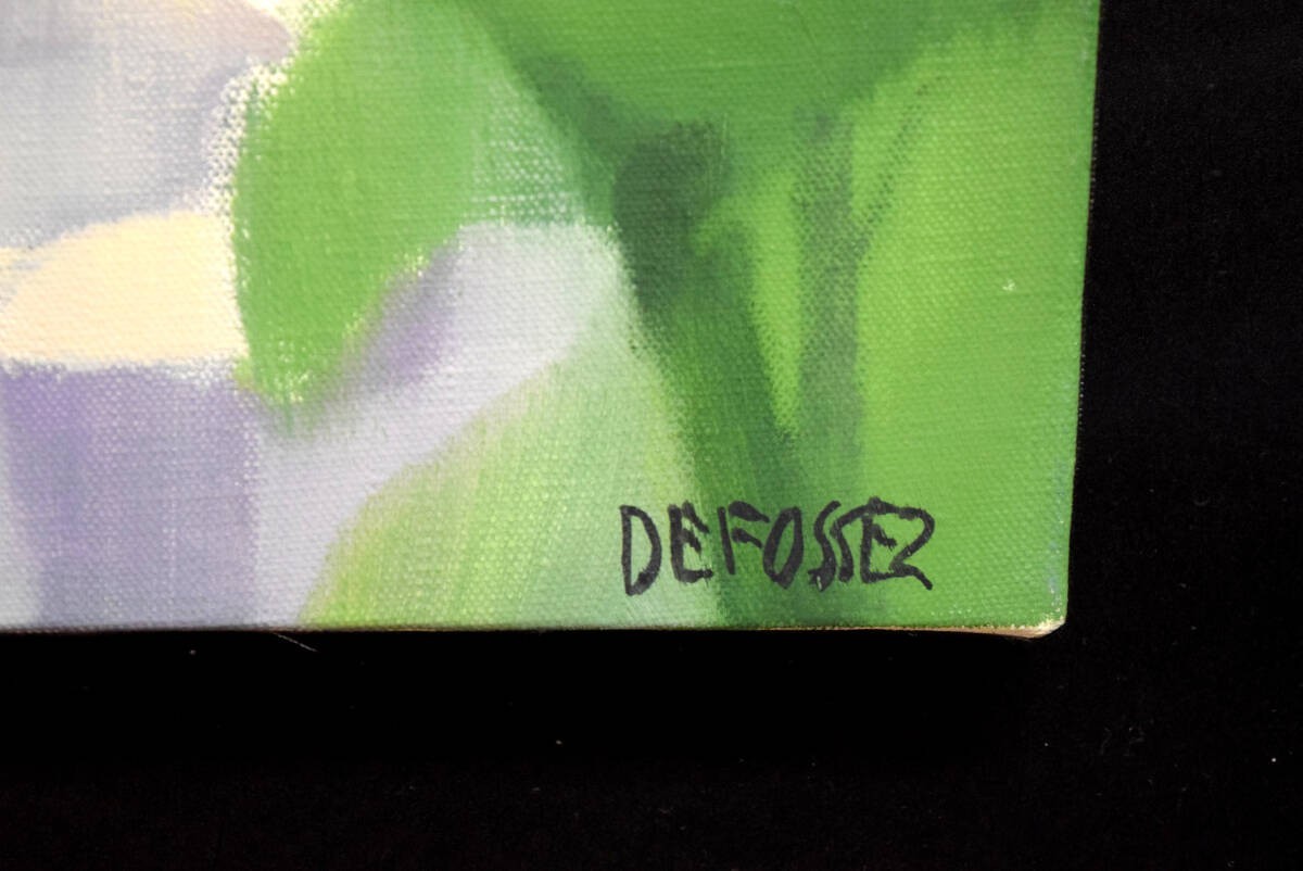 French Oil Painting Modernist Landscape Cubist Style Framed by Alfred Defossez