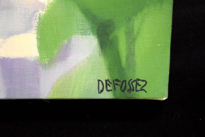 French Oil Painting Modernist Landscape Cubist Style Framed by Alfred Defossez