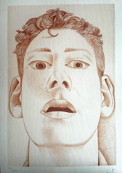 Lucian Freud Lithograph Coa Hand-Numbered Signed Limited 275Ex