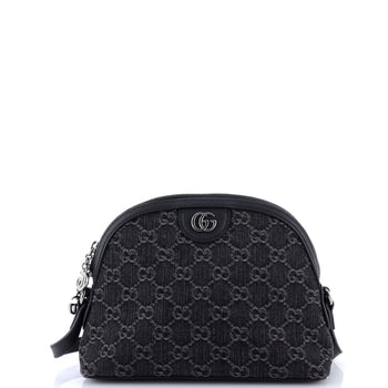 Gucci Ophidia Dome Shoulder Bag Gg Denim Small
