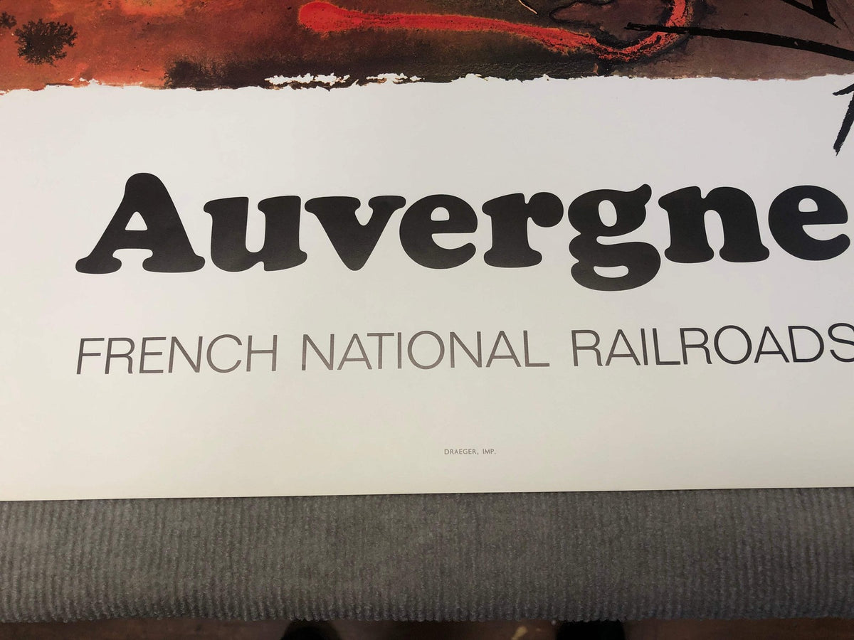 Surrealism Poster Salvador Dal Salvador Brown 1970 Auvergne 39" x 24.75