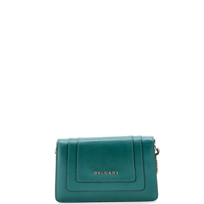 Bvlgari Serpenti Forever Chain Clutch Leather Mini