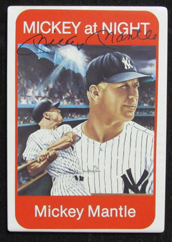 Mickey Mantle Hof Signed 1969 Ceramic Baseball
