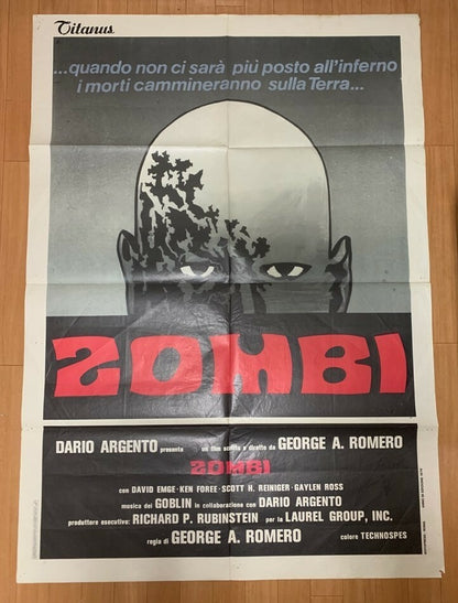 Zombi - Dawn Of The Dead (1978) Vintage Original Movie Promotion Poster Italy