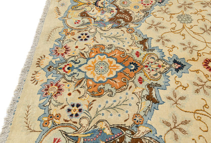 Handmade Semi-Antique Oriental Rug Beige