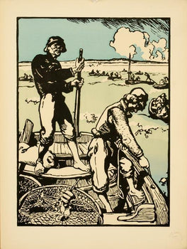Dans Loup De Mer By Lepere Estampe Moderne 1897 Original Vintage French Poster