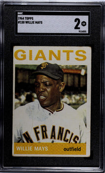 Willie Mays 1964 Topps #150 Sgc 2