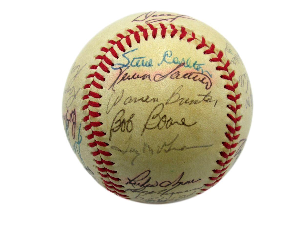 1980 Philadelphia Phillies Multi-Signed By 25 Onl