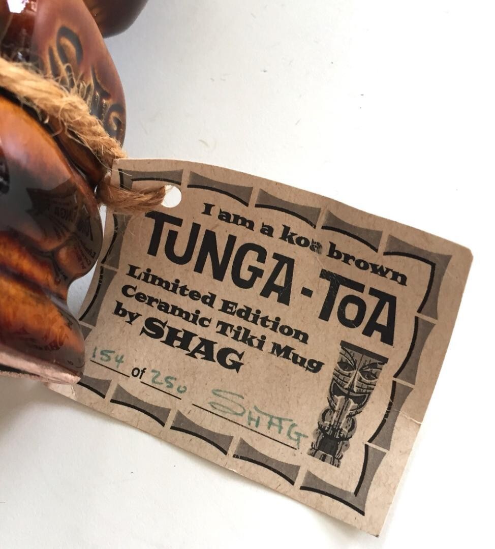 New Shag 2000 Tiki Farm Tunga-Toa Mug Limited To 250 Signed Numbered