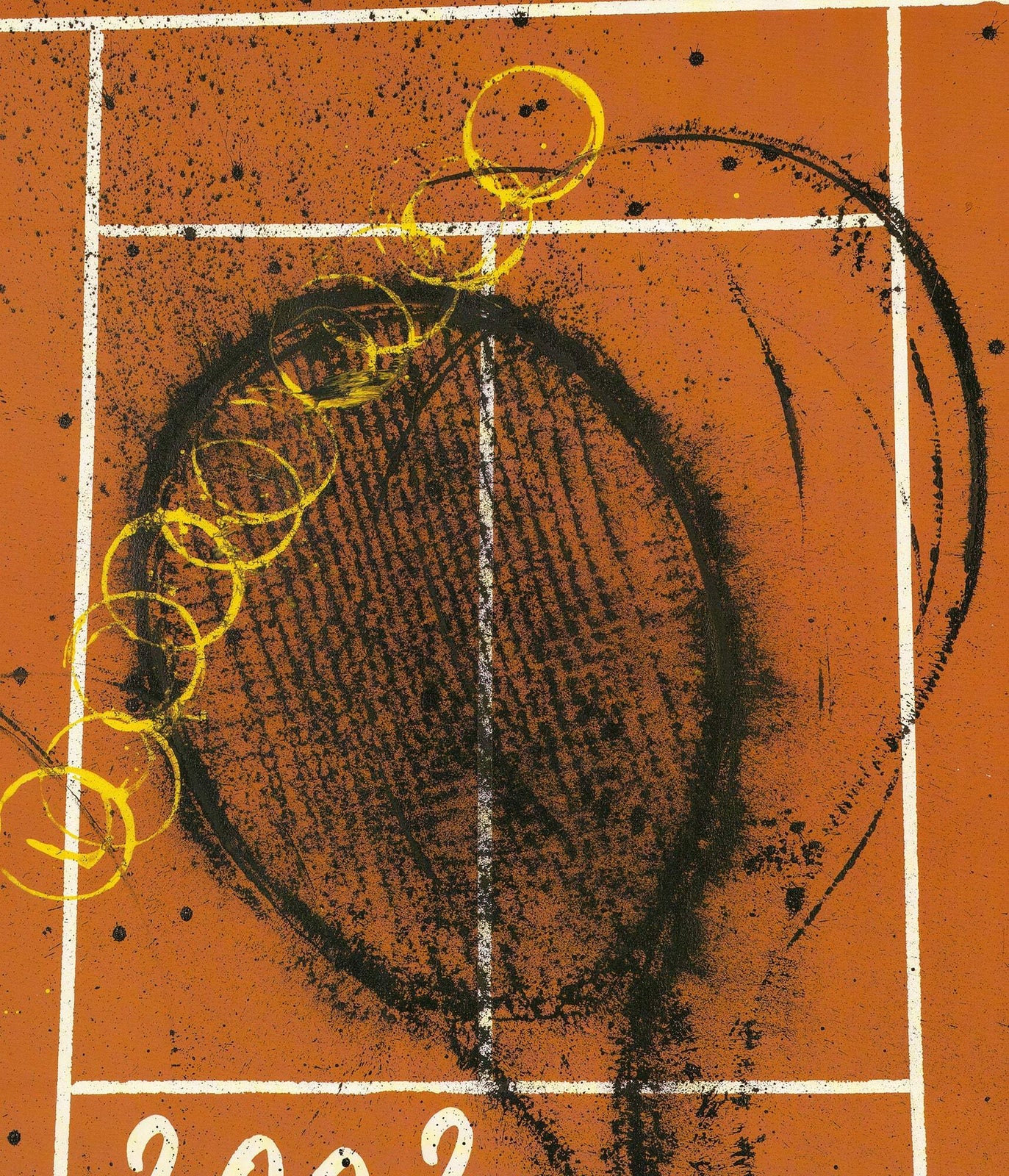 Conte PIERRE FERNANDEZ ARMAN Roland Garros French Open 29.5" x 22.5" Poster 2002
