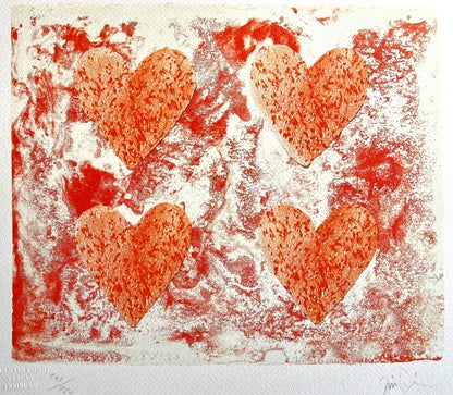 Jim Dine Lithograph Coa Signed Numbered 180 Ex