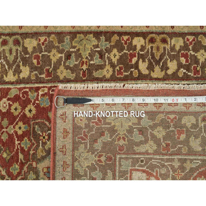 2'7"X20'1" Brown Antiqued Haji Jalili Design Hand Knotted Xl Runner Rug