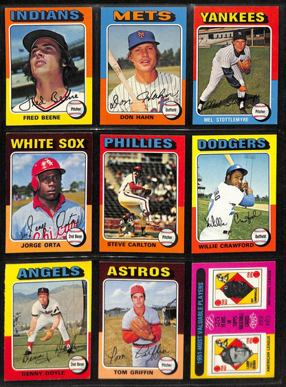 1975 Topps Baseball Card Complete Set (1-660)
