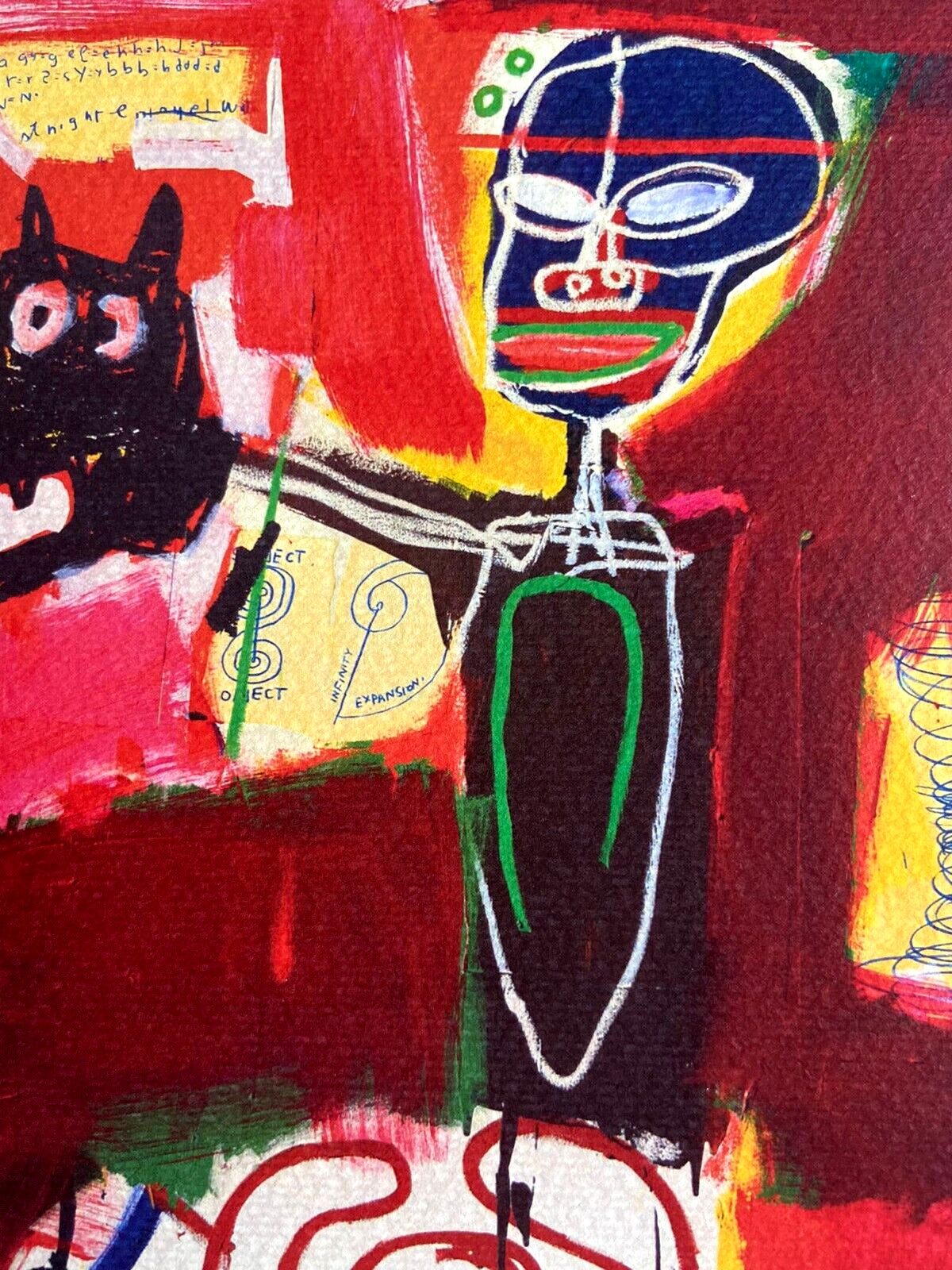 Jean-Michel Basquiat Lithograph Coa Signed Limited Edition 180Ex