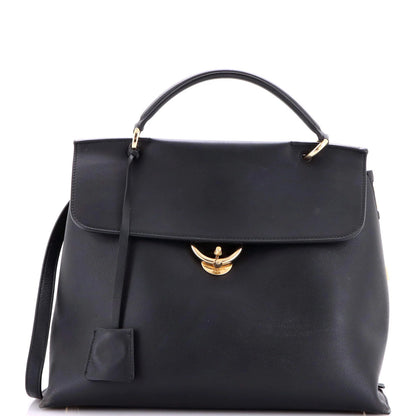 Salvatore Ferragamo Jet Set Top Handle Bag Leather Large